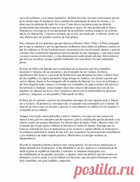 Carta de jamaica simón bolivar