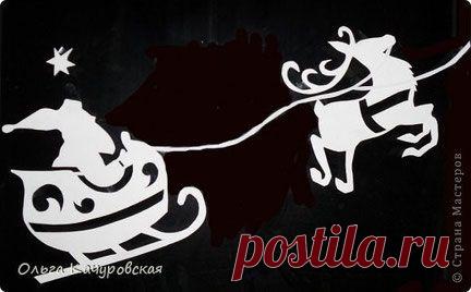 Шаблоны и трафареты для украшения окон *идеи из интернета* / Новый год / Новогодний декор