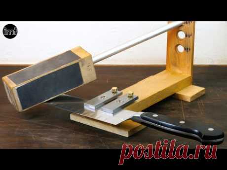 I made this knife sharpening jig