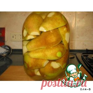 Консервированные груши с ванильным сахаром - кулинарный рецепт