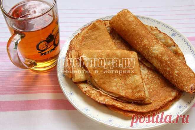 Блины на пиве, как вкусно приготовить, простой рецепт с  | Все Блюда