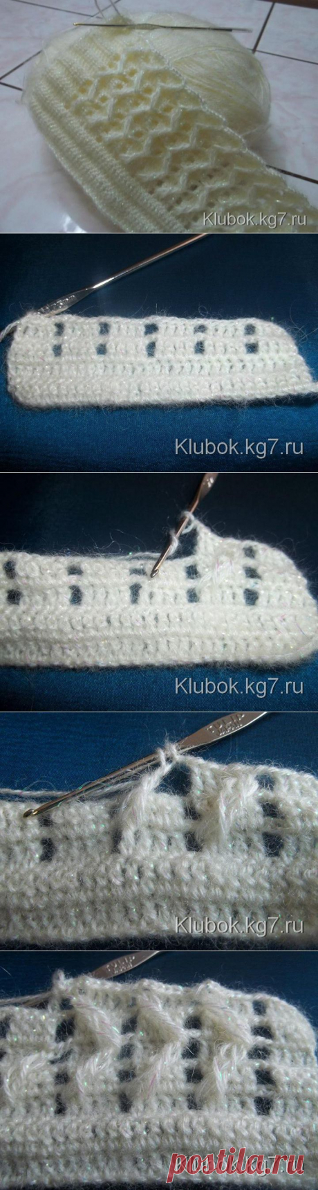 ИНТЕРЕСНЫЙ УЗОР КРЮЧКОМ | Клубок