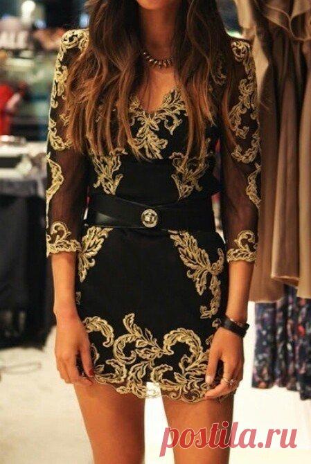 Look! Черно-золотые платья! — Модно / Nemodno