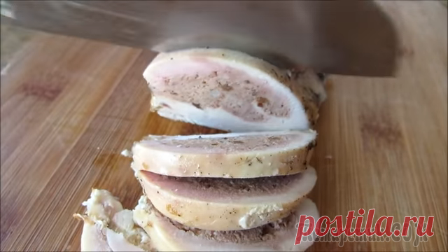 Жалею, что не готовила этого раньше! Вкуснее, чем колбаса - фаршированная грудка!