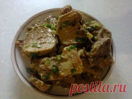 Язык свиной маринованный. Vinegar pickled pork tongue.