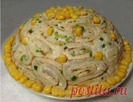 Как приготовить салат кружевница - рецепт, ингридиенты и фотографии