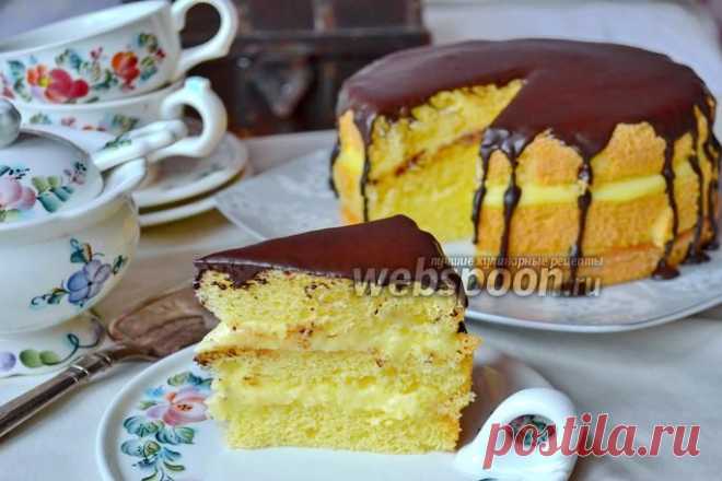 Бостонский кремовый торт (Boston Cream Pie) рецепт с фото, как приготовить на Webspoon.ru