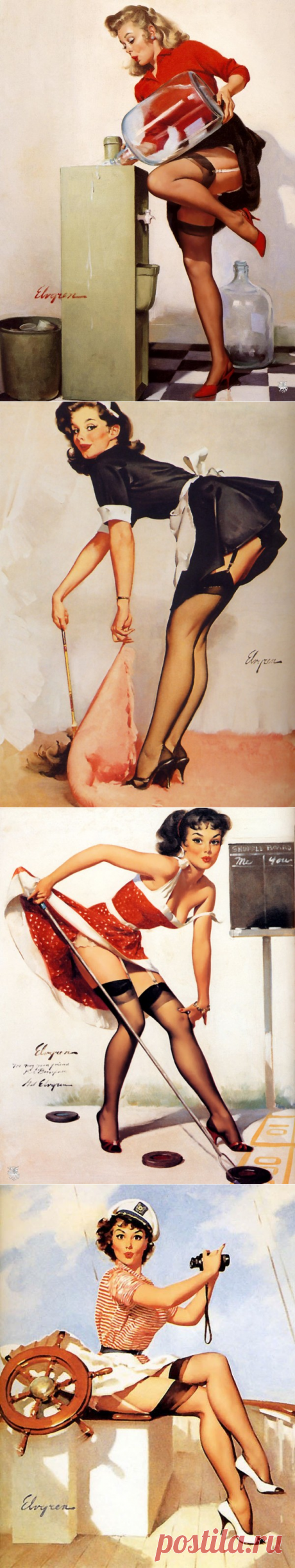 Пин-ап - иллюстрации Gil Elvgren (Интернет-журнал ETODAY)