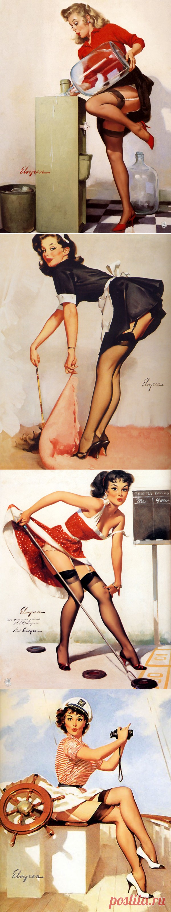 Пин-ап - иллюстрации Gil Elvgren (Интернет-журнал ETODAY)