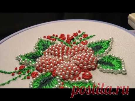 ЦВЕТЫ ПУФЫ с бисером\PUFFED FLOWER With beads