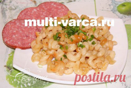 Жареные макароны в мультиварке