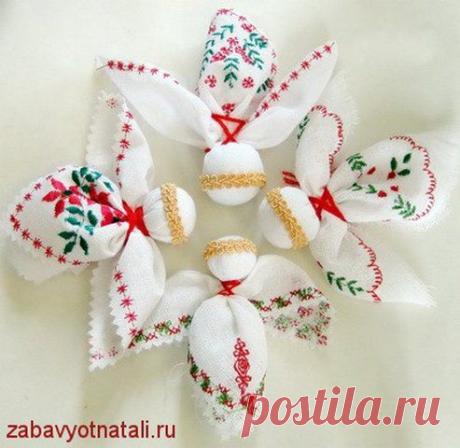 Ангелочки своими руками. Очень просто сделать. Мастер-класс.