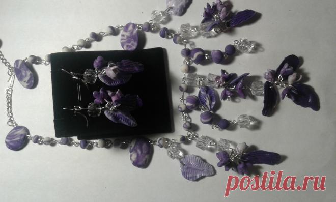 комплект колье и серьги "Нежность"