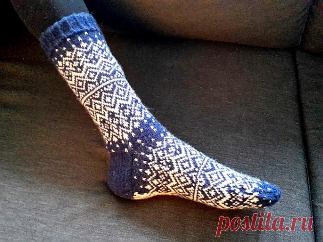 Зимние носочки от Jannetta Broersma спицами
