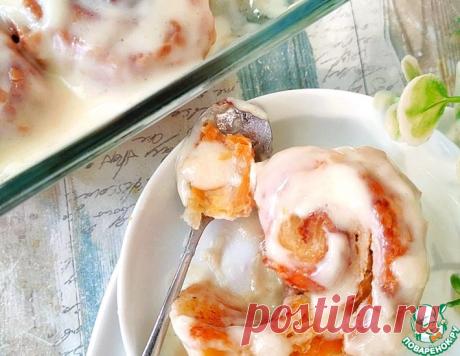 Булочки Синнабон из слоеного теста – кулинарный рецепт