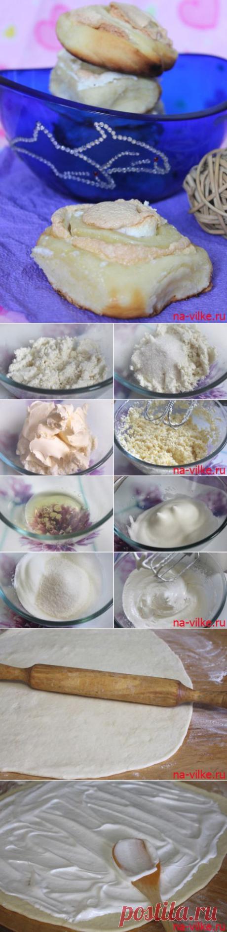 Творожные булочки с безе