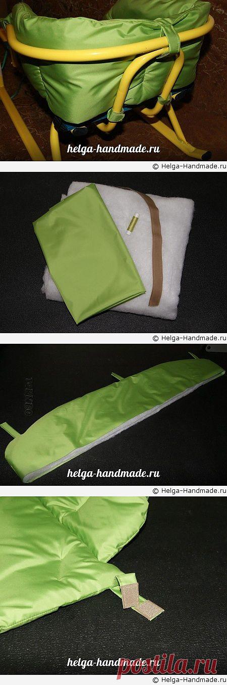 Матрасик для санок шьем сами..
