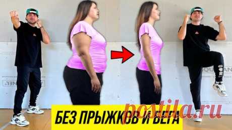 ДМИТРИЙ НОРОК | FIT FOR LIFE | Кардио для похудения стоя: жиросжигающие упражнения для начинающих и людей с лишним весом. Ходьба дома за 15 минут