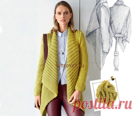 Кардиган спицами с описанием - Хитсовет