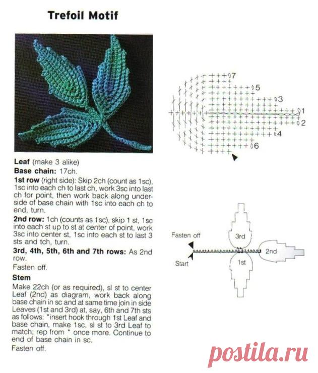 ЛИСТЬЯ ВЯЗАНЫЕ... очень много... со схемами... БОЛЬШУЩАЯ КОЛЛЕКЦИЯ!!!...