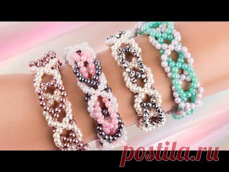 Ideen mit Herz - Perlen-Armband in Flechtoptik - Fädelanleitung - DIY Schmuck - Freundschaftsbänder