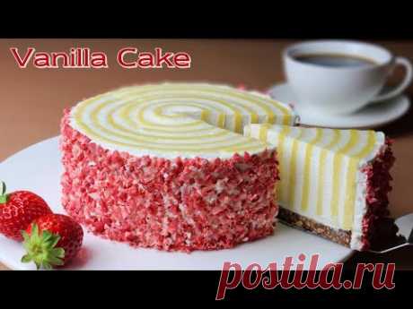 Без муки / Стакан / Рецепт ванильного пирога без муки / Vanilla Sponge Cake