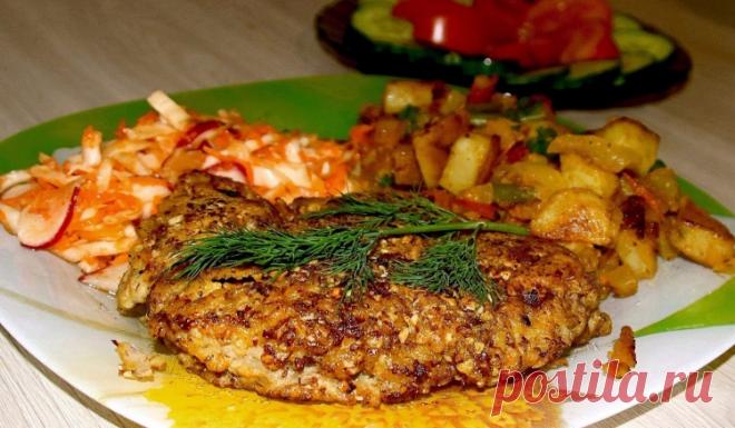 Нежные и сочные отбивные в орехово-сырной панировке 


В данном рецепте я использовала свинину, но, так же отлично подойдёт и куриное филе.Конечно, отбивными уже никого не удивишь, но эти отбивные получаются необычайно нежные, сочные и с приятной орехо…