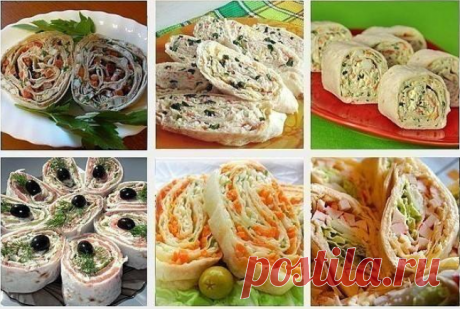 20 самых вкусных начинок для рулета из лаваша!