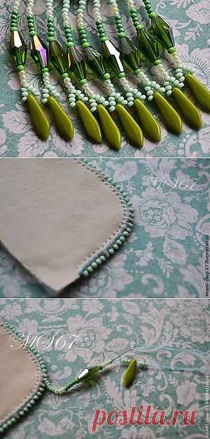 Вышивка бисером. Урок №4. Бахрома - Ярмарка Мастеров - ручная работа, handmade