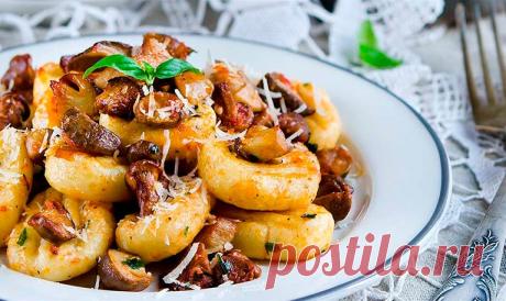 Постное блюдо: картофельные КЛЕЦКИ с ГРИБАМИ