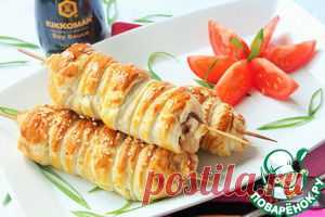 Три вида шашлыка в тесте - кулинарный рецепт