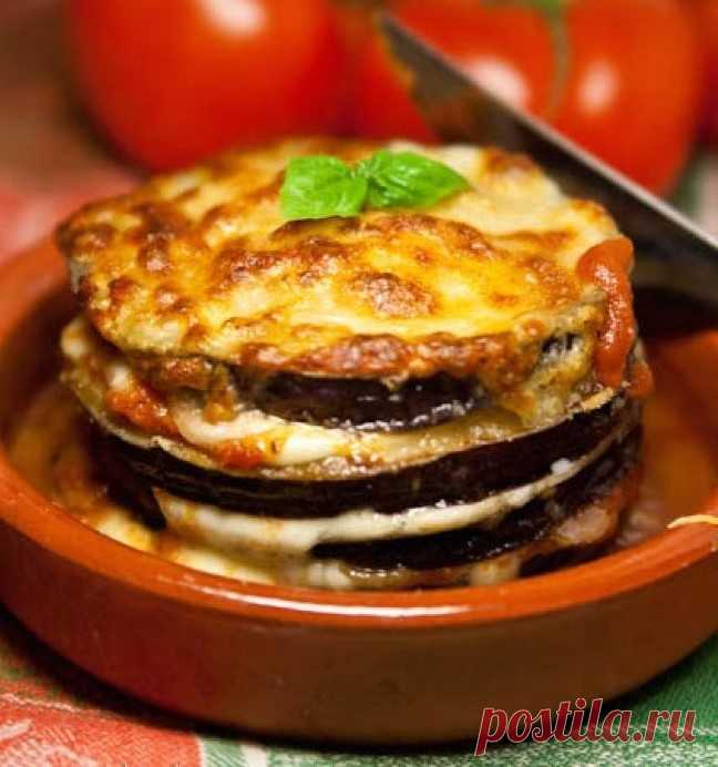 ЗАПЕЧЕННЫЕ БАКЛАЖАНЫ С СЫРОМ МАЦАРЕЛЛА