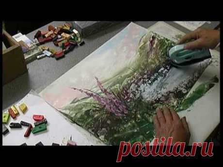 Foxglove landscape in Wax - A2