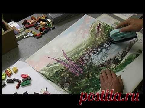 Foxglove landscape in Wax - A2