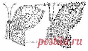 ирландское кружево мотив бабочка - Google Search