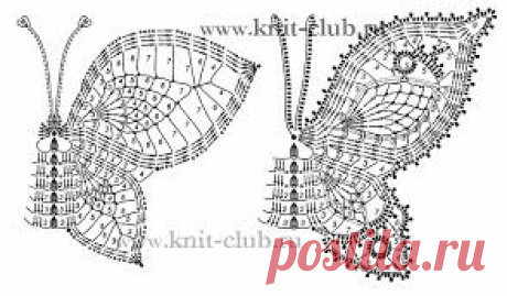 ирландское кружево мотив бабочка - Google Search