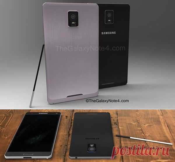Концепт строгого и привлекательного Samsung Galaxy Note 4