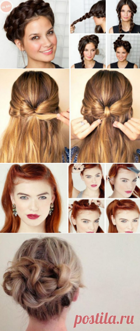 15 простых и элегантных причесок, которые легко повторить самостоятельно! — HandMade