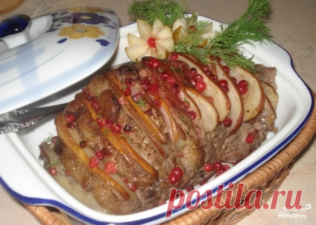 Мясо с грушей в духовке - пошаговый кулинарный рецепт с фото на Повар.ру