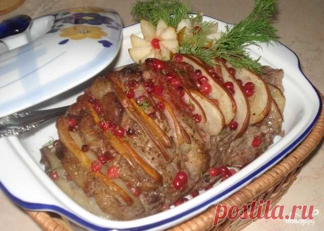 Мясо с грушей в духовке - пошаговый кулинарный рецепт с фото на Повар.ру