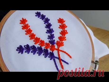 Hand Embroidery:Lazy daisy stitch