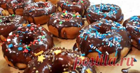 🍩 Пончики с шоколадной глазурью.🍩 Автор рецепта Катя Шер Instagram_sherkat - Cookpad