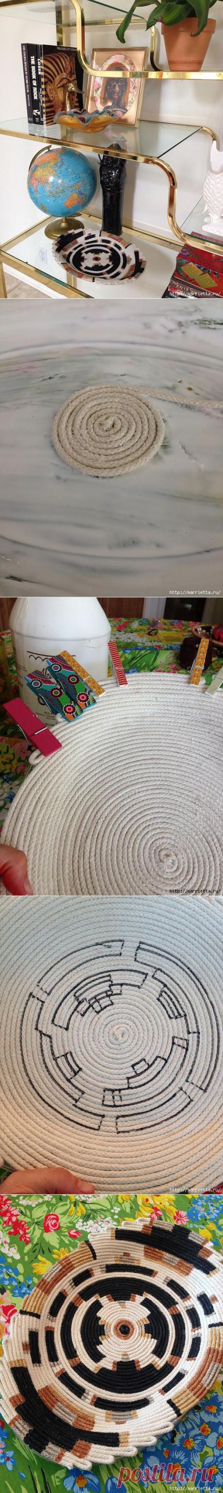 Создайте вазу или поднос любой формы практически из ничего! (мастер-класс) | ЖЕНСКИЙ МИР