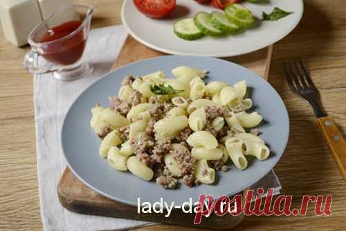 Макароны по-флотски, рецепт с фаршем, пошаговый | Простые рецепты с фото