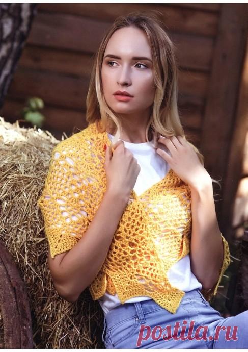 Нежная шаль крючком. Схемы. / Вязаные идеи, идеи для вязания
