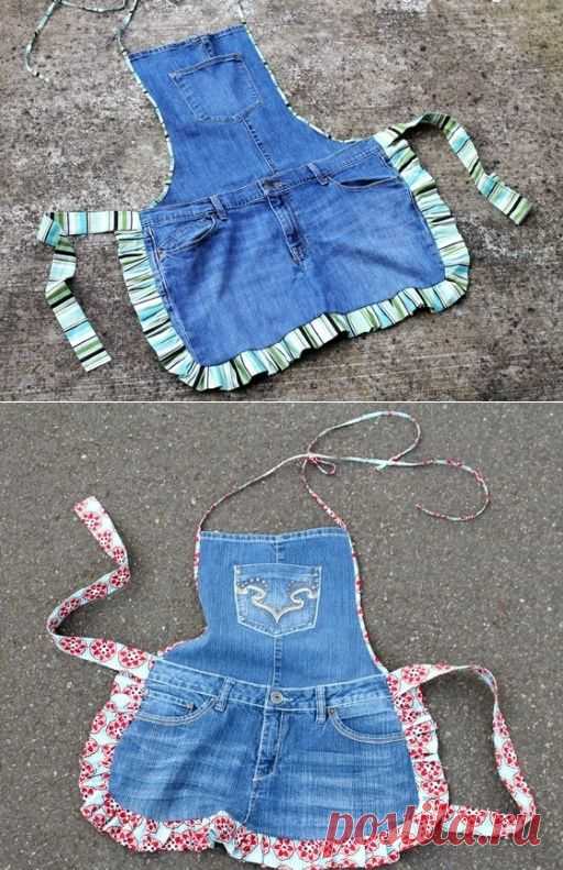 Фартуки из джинсов / Переделка джинсов / ВТОРАЯ УЛИЦА
