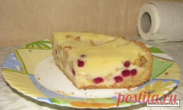 Рецепт: Цветаевский пирог с ягодами и фруктами