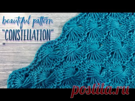 ВЯЖЕМ ПОТРЯСАЮЩИЙ УЗОР СПИЦАМИ &quot;СОЗВЕЗДИЕ&quot; / BEAUTIFUL PATTERN &quot;Constellation&quot;