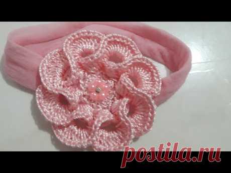 FLOR DE CROCHÊ 3D. MUITO FÁCIL.