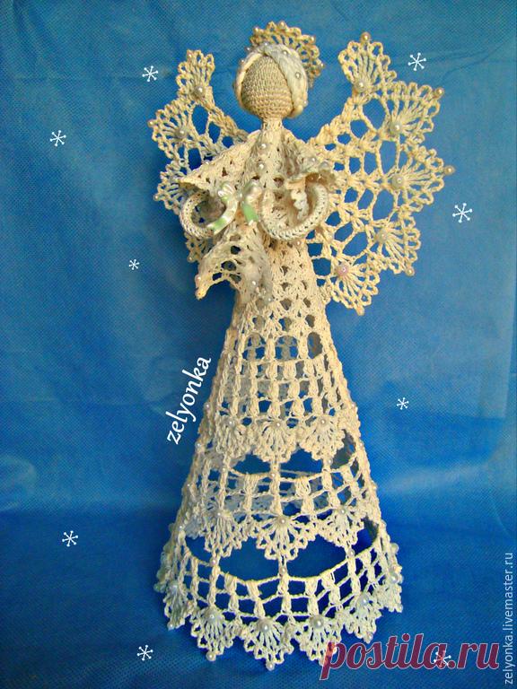 Ангел – купить в интернет-магазине на Ярмарке Мастеров с доставкой Ангел - купить или заказать в интернет-магазине на Ярмарке Мастеров | Очень нежный, ажурный ангел.Связан крючком из…